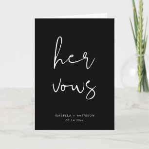 JOVI Edgy Black Moderne Sa carte de livre Vow Mari