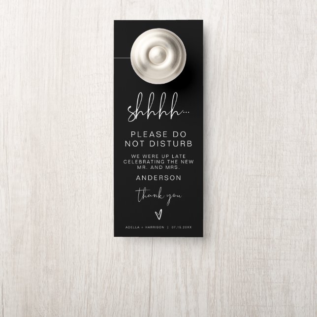 JOVI Moderne Edgy Black Wedding Party Affichette d (Sur le bouton)