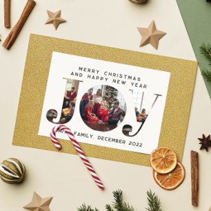 JOY 3 Cadre photo personnalisé Famille Carte posta