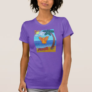 Joy and Peace Beach Angel Art T-shirts personnalis