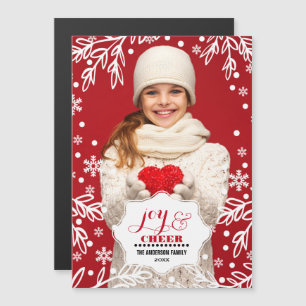 Joy & Cheer. Cartes photos magnétiques