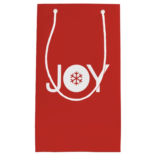 Joy Christmas Red Cadeau sac cadeau (Devant)