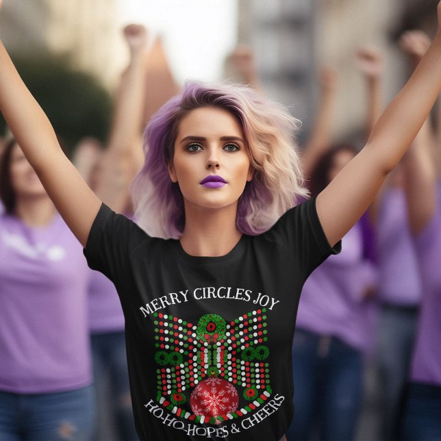 Joy Circles Joy Christmas T-shirt (Créateur téléchargé)
