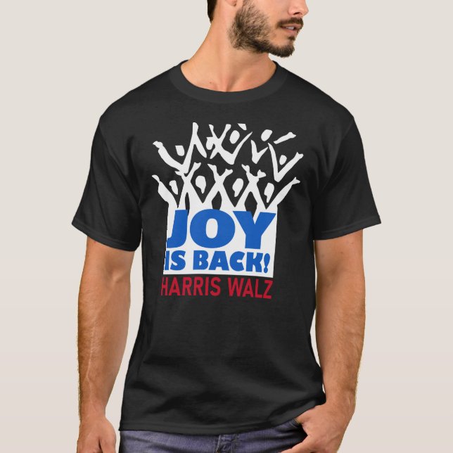 Joy est de retour T-shirt Harris Walz (Devant)