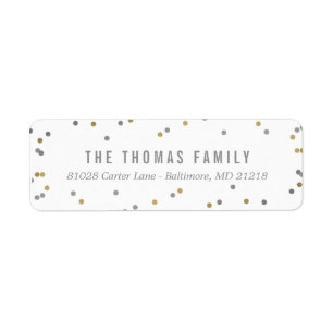 Joy et Cheer Holiday Retours Adresse Étiquettes