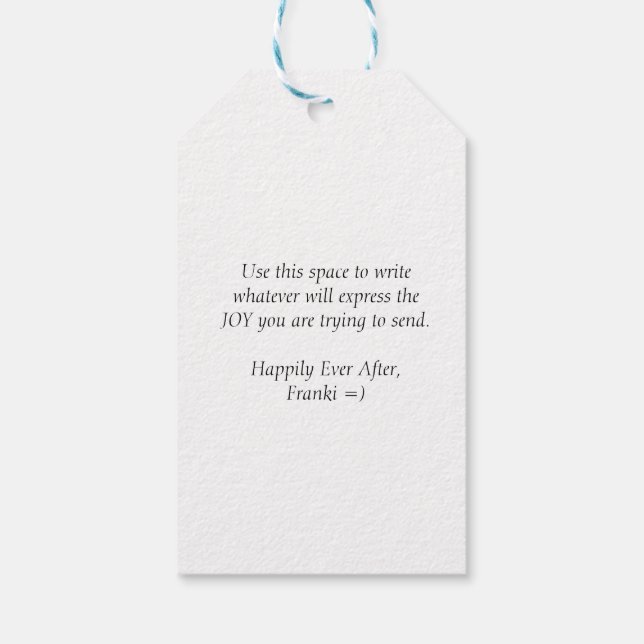 JOY | étiquette cadeau (Dos)