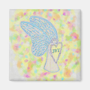 Joy Guardian Angel Art Custom Friend Magnets