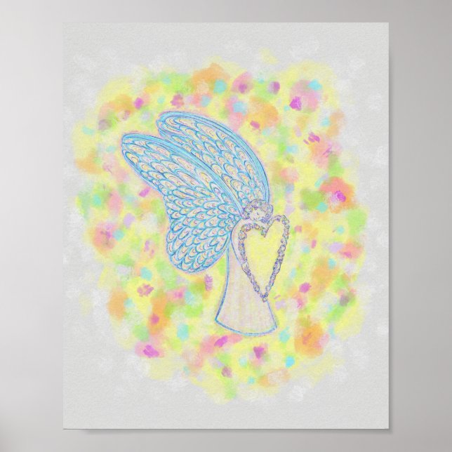Joy Guardian Angel Art Imprimer Affiches (Devant)
