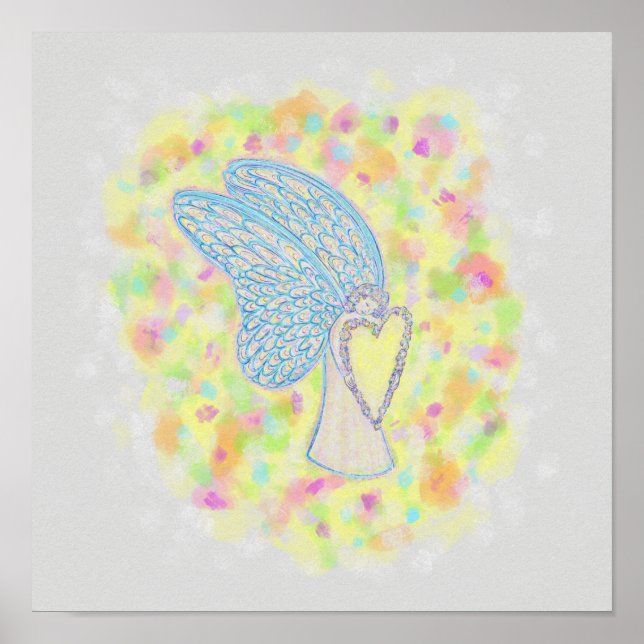 Joy Guardian Angel Art Imprimer Affiches (Devant)