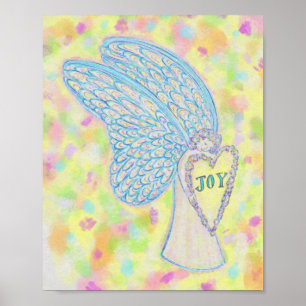 Joy Guardian Angel Art Print Poster