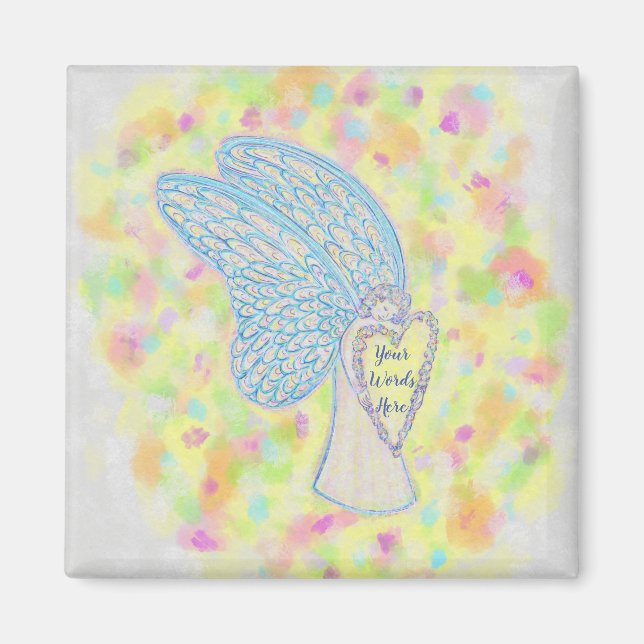 Joy Guardian Angel Art sur mesure Frigo aimants (Devant)