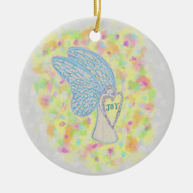 Joy Guardian Angel Custom Holiday Ornements cadeau (Devant)