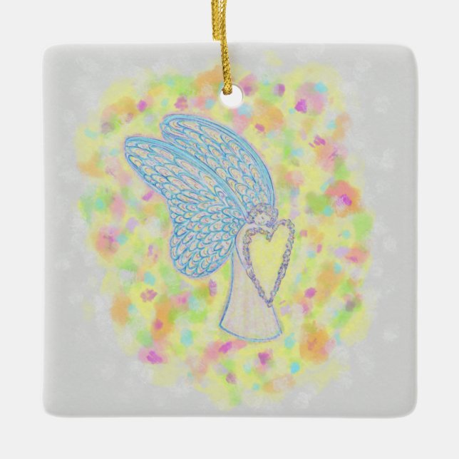 Joy Guardian Angel Custom Holiday Ornements cadeau (Devant)