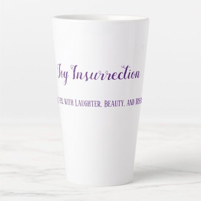 Joy Insurrection 16 oz Latte Mug (Devant)