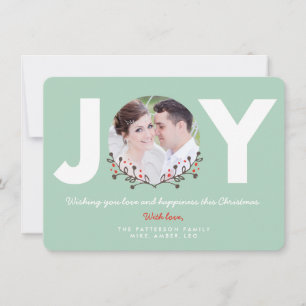 JOY Mint Carte photo de vacances