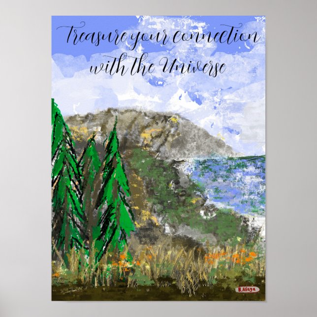 Joy of Embracing the Dynamic of Nature Poster (Devant)