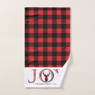 Joy Plaid Noël personnalisé