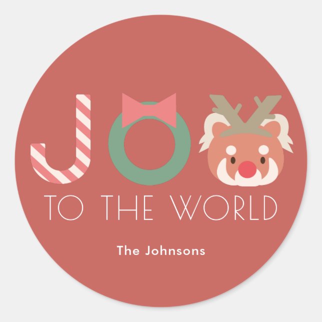 JOY Red Panda Reindeer Headpiece Red Sticker (Devant)