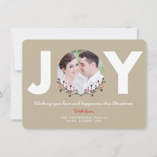 JOY Rustic Carte photo de vacances