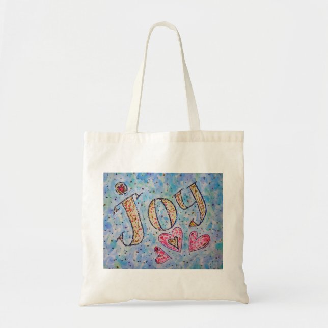 Joy Sac fourre-tout d'art Word inspirationnel (Devant)