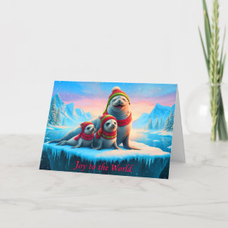 Joy Seals Plié Carte de Noël
