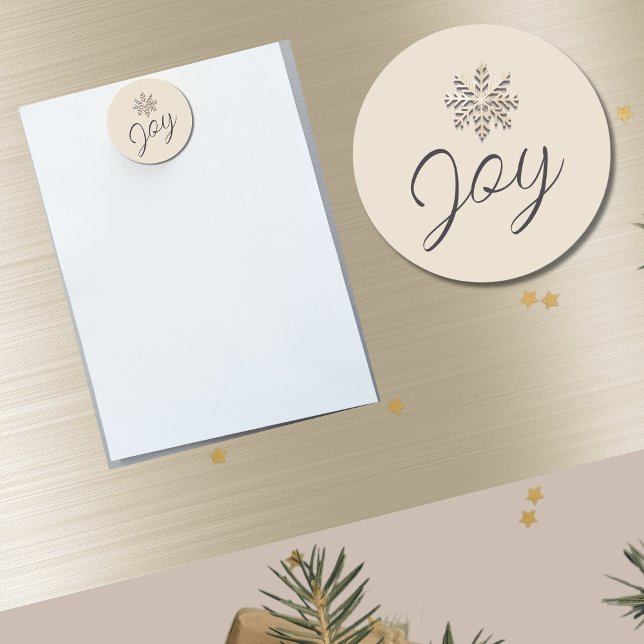 Joy Snowflake Holiday Magnet (Créateur téléchargé)