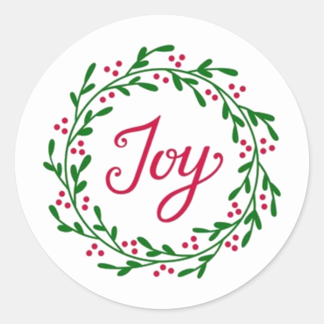 Joy Sticker de Noël (Devant)