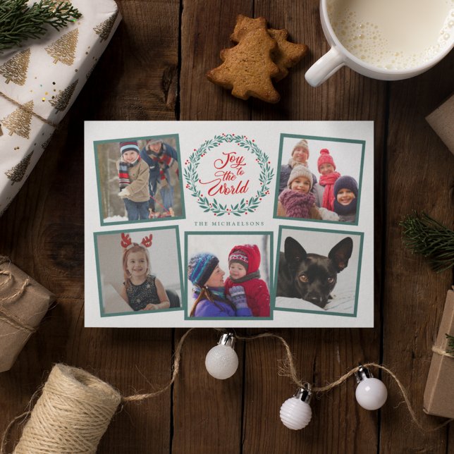 JOY TO THE WORLD CHRISTMAS Photo Collage (Créateur téléchargé)