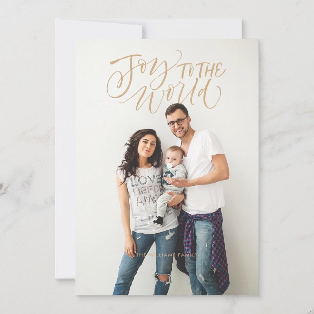 Joy to the World Family Holiday Carte photo (Devant)