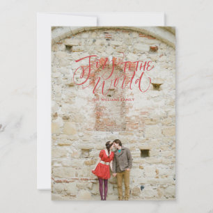 Joy to the World Family Holiday Carte photo