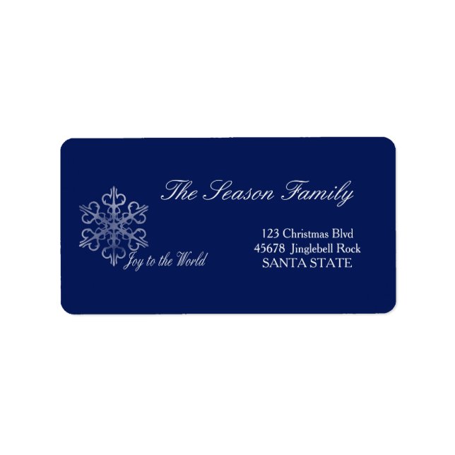 Joy to the World Holiday Étiquette de adresse (Devant)