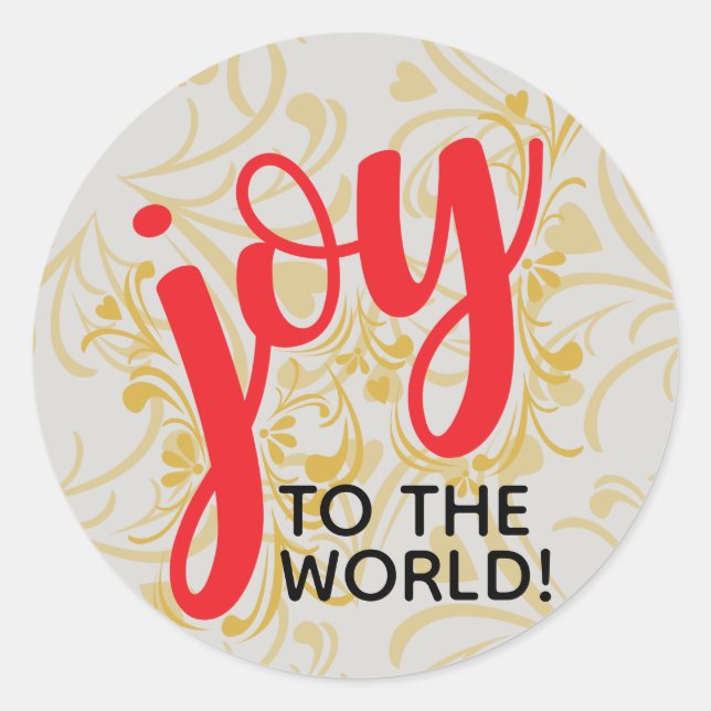 Joy To the World Sticker (Devant)