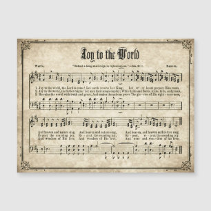 Joy to the World Vintage Christmas Carol 
