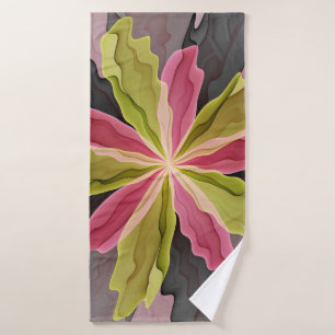 Joy, Vert rose Anthracite Imaginaire Fleur Fractal