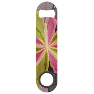 Joy, Vert rose Anthracite Imaginaire Fleur Fractal