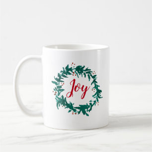 Joy Wreath Peinture Berries Coffee Mug