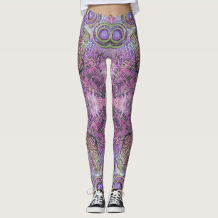 Joyau rose et violet Leggings Motifs