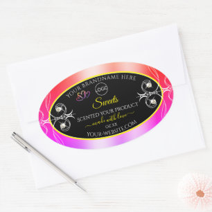 Joyaux colorés Rainbow Decor Logo Étiquette et noi