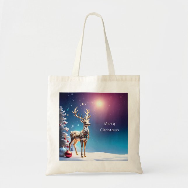 Joyaux de rennes Sac fourre-tout de Noël (Devant)
