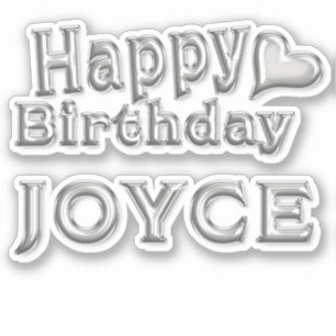 Joyce Happy Birthday Autocollant Sticker
