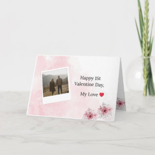Joyeuse 1ère Saint-Valentin  Carte de vœux