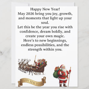 Joyeuse Année 2026 – Carte de vœux Inspirante