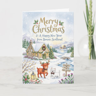 Joyeuse Année depuis la Carte de Noël d'Écosse