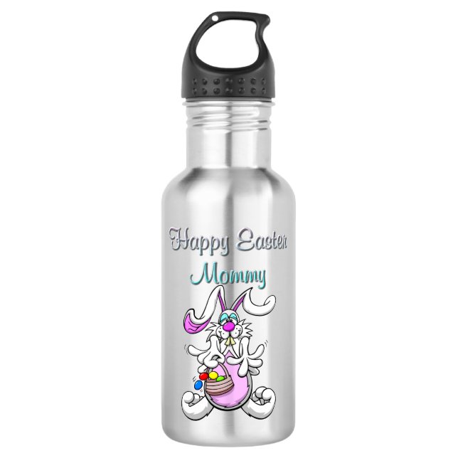 Joyeuse bouteille d'eau en acier inoxydable maman  (Devant)