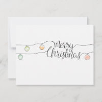 Joyeuse calligraphie de Noël avec chaîne de vacanc
