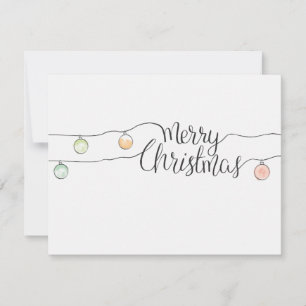 Joyeuse calligraphie de Noël avec chaîne de vacanc