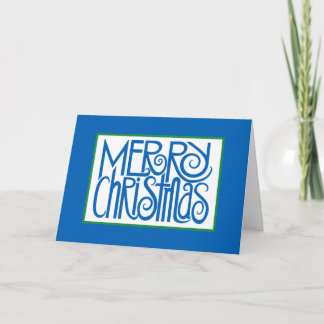 Joyeuse carte bleue Noël