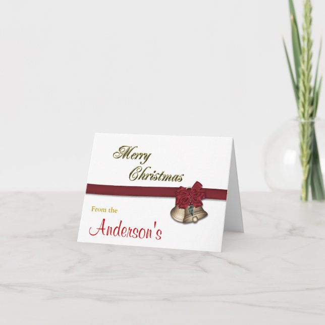 Joyeuse carte Christmas Bells (Devant)