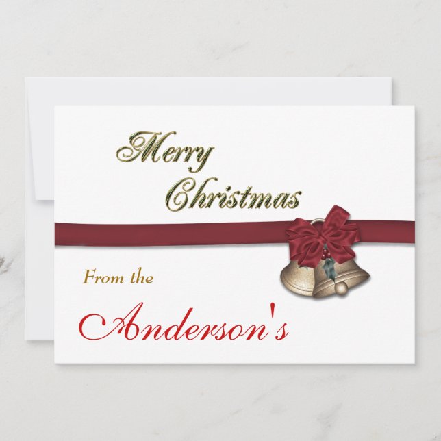 Joyeuse carte Christmas Bells (Devant)