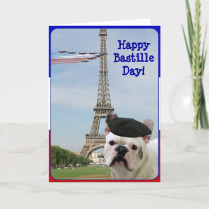 Joyeuse carte d'accueil Bulldog
